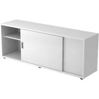 Hammerbacher Sideboard Spanplatte 1.600 x 400 x 596 mm Weiß Mit Aufbau