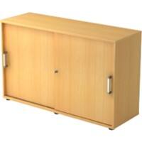 Hammerbacher Schrank Spanplatte 1 Fachboden 1.200 x 400 x 748 mm Buche Mit Aufbau