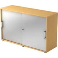 Hammerbacher Schrank Spanplatte 1 Fachboden 1.200 x 400 x 748 mm Buche Mit Aufbau
