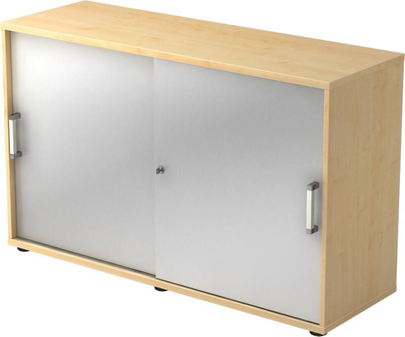 Hammerbacher Schrank Spanplatte 1 Fachboden abschließbar 1.200 x 400 x 748 mm Ahorn Farbig sortiert