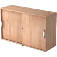 Hammerbacher Schrank Spanplatte 1 Fachboden 1.200 x 400 x 748 mm Nussbaum Mit Aufbau