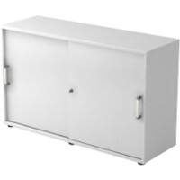 Hammerbacher Schrank Spanplatte 1 Fachboden 1.200 x 400 x 748 mm Weiß Mit Aufbau