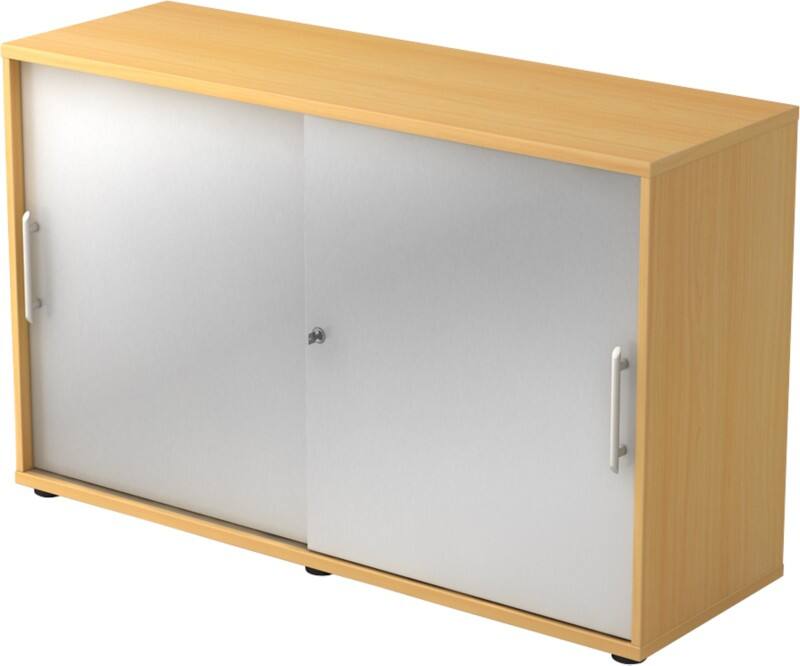 Hammerbacher Schrank Spanplatte 1 Fachboden abschließbar 1.200 x 400 x 748 mm Buche Farbig sortiert