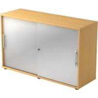 Hammerbacher Schrank Spanplatte 1 Fachboden 1.200 x 400 x 748 mm Buche Mit Aufbau