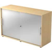 Hammerbacher Schrank Spanplatte 1 Fachboden 1.200 x 400 x 748 mm Ahorn Farbig sortiert Mit Aufbau