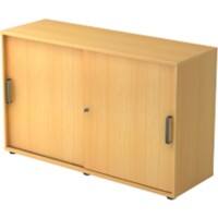 Hammerbacher Schrank Spanplatte 1 Fachboden 1.200 x 400 x 748 mm Buche Mit Aufbau