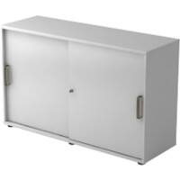 Hammerbacher Schrank Spanplatte 1 Fachboden 1.200 x 400 x 748 mm Grau Mit Aufbau