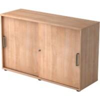 Hammerbacher Schrank Spanplatte 1 Fachboden 1.200 x 400 x 748 mm Nussbaum Mit Aufbau