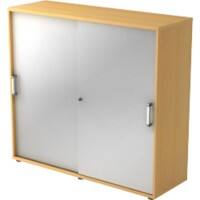 Hammerbacher Schrank Spanplatte 2 1.200 x 400 x 1.100 mm Buche Mit Aufbau