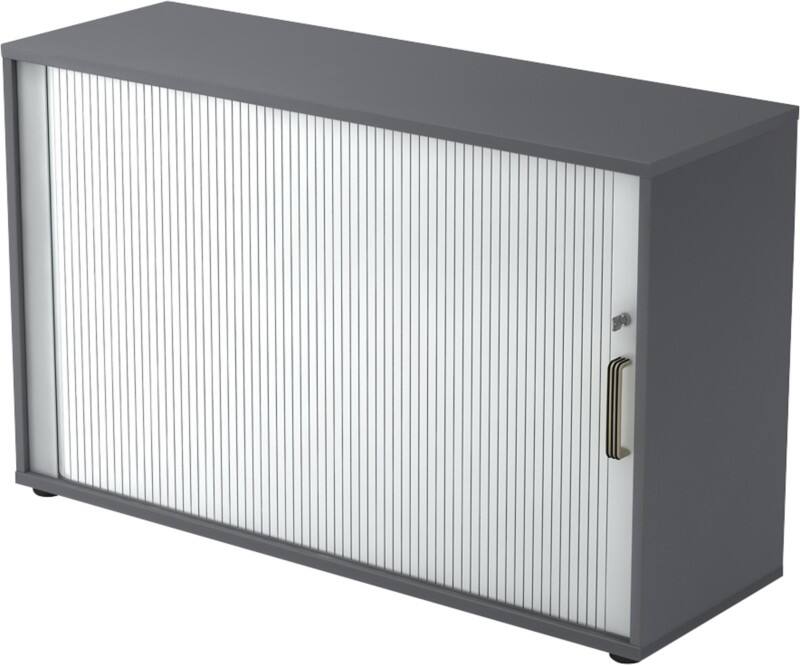 Hammerbacher Schrank V1732S/G/S/SGDE Grau 1.200 x 400 x 748 mm