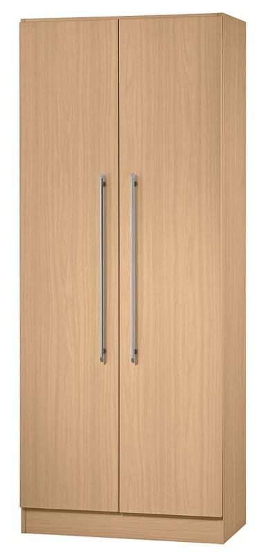 Hammerbacher Schrank 4 Fachböden abschließbar 800 x 420 x 2.004 mm Buche Braun