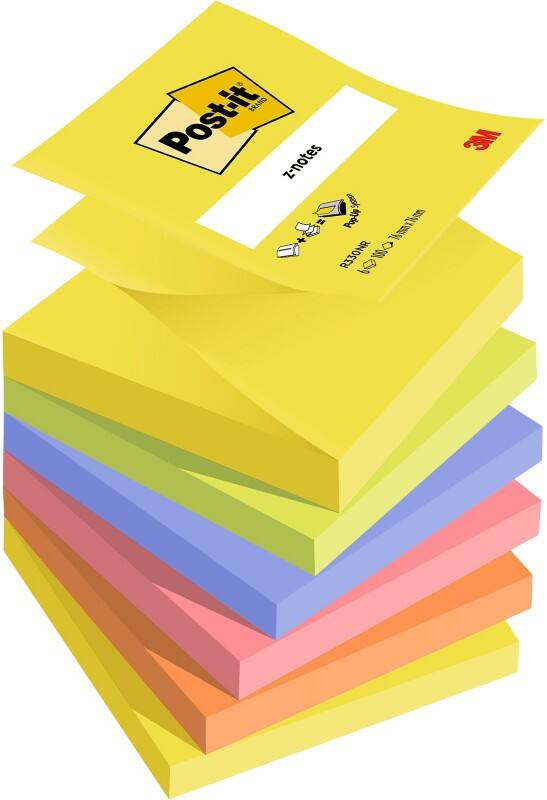 Post-it Sticky Z-Notes 76 x 76 mm 6 Stück à 100 Blatt