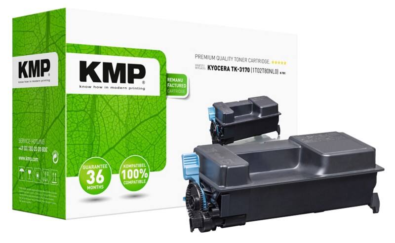 KMP TK-3170 Kompatibel Kyocera Tonerkartusche Schwarz   