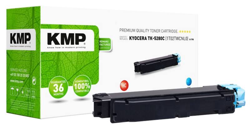 KMP TK-5280C Kompatibel Kyocera Tonerkartusche Cyan   