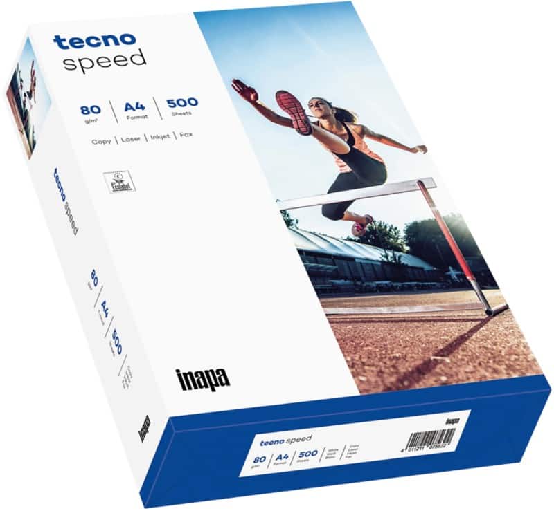 tecno Speed Druckerpapier DIN A4 80 g/m² Weiß 500 Blatt