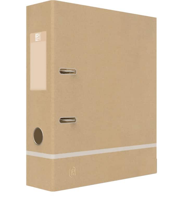 OXFORD Breit Ordner DIN A4 80 mm Braun 2 Ringe 400139839 Pappkarton Matt