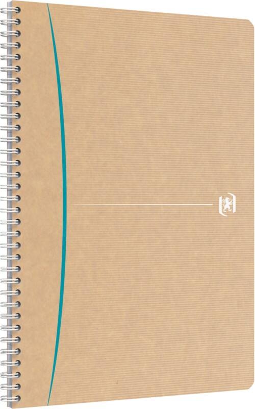 OXFORD Notizbuch DIN A4 Kariert Doppeldraht Seitlich gebunden Hardback Braun 180 Seiten