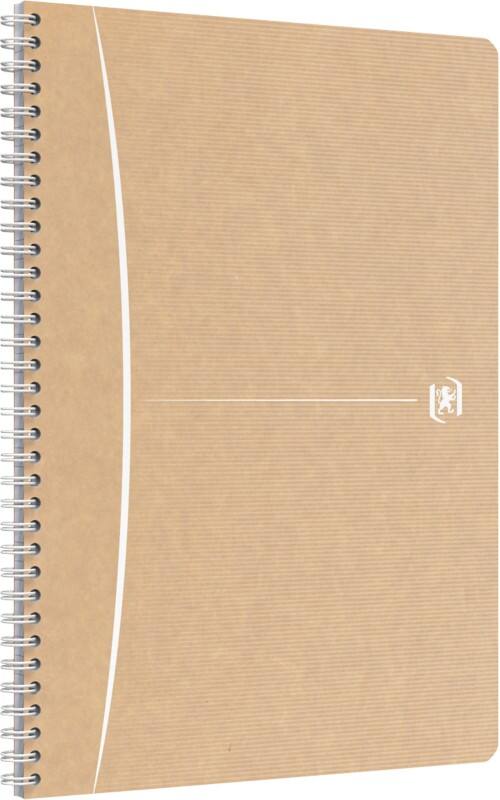 OXFORD Notizbuch DIN A4 Liniert Doppeldraht Seitlich gebunden Hardback Braun 180 Seiten