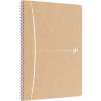 OXFORD Notizbuch DIN A4 Liniert Doppeldraht Seitlich gebunden Hardback Braun 180 Seiten