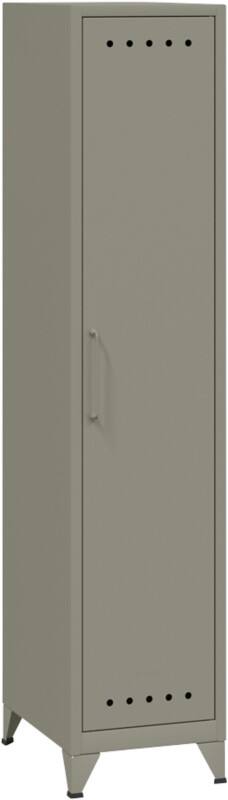 Bisley Fern Schließfach Metall 3 Fachböden 380 x 510 x 1.800 mm Hellgrau