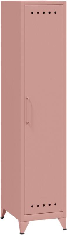 Bisley Fern Schließfach Metall 3 Fachböden 380 x 510 x 1.800 mm Pastellrosa