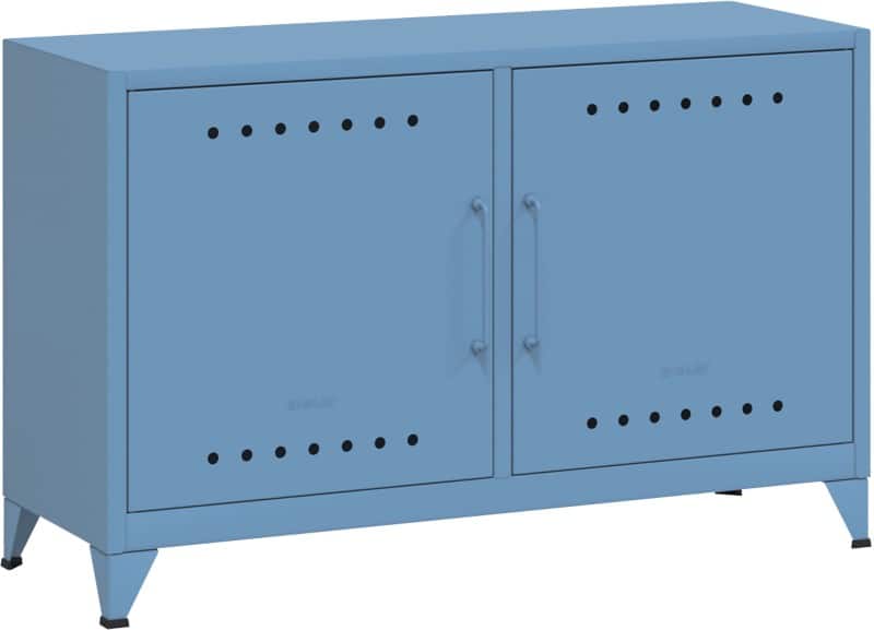 Bisley Fern Sideboard Metall 1.140 x 400 x 725 mm Blau