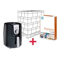 1 Palette Premium DIN A4 Druckerpapier Weiß 80 g/m² Matt 240 Packungen mit 500 Blatt und Kostenloser Airfryer