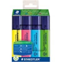 STAEDTLER Textmarker Farbig sortiert 4 Stück