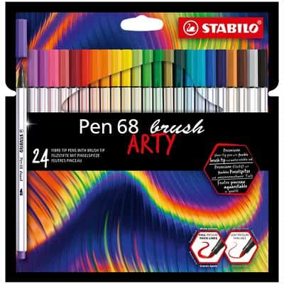Filzstift STABILO 568/24-21-20 Pen 68 ARTY 1 mm Mehrfarbig 24 Stück
