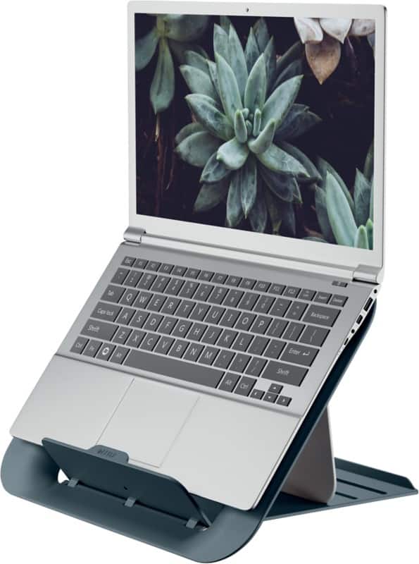 Leitz Ergo Cosy Ergonomischer Höhenverstellbarer Laptopständer 6426 Tragbar Bis zu 17" Grau
