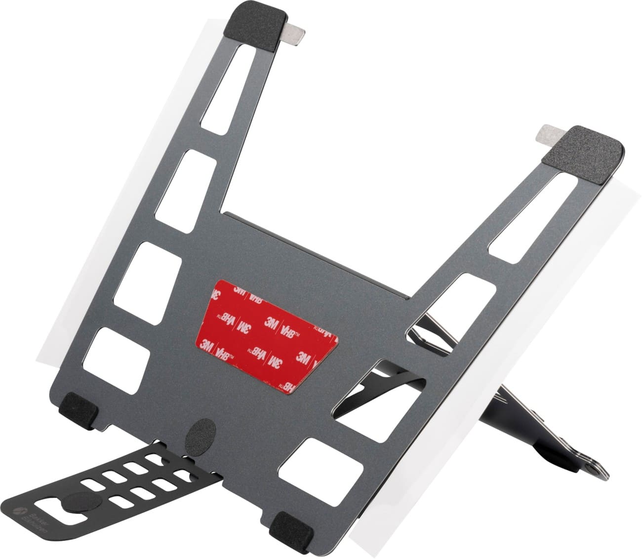 BakkerElkhuizen UltraStand Universal Laptopständer 287 x 255 x 10 mm Dunkelgrau