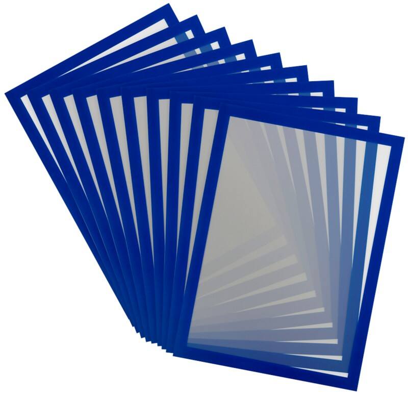 Djois Magneto DIN A4 Inforahmen Magnetisch Blau PVC 195231 23 (B) x 0,2 (T) x 31,7 (H) cm 10 Stück