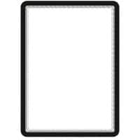 Djois Magneto DIN A4 Inforahmen Selbstklebend Schwarz Haftend PP, PVC 194957 23 (B) x 0,2 (T) x 31,7 (H) cm 2 Stück