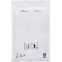 RAJA Luftpolstertasche Kraftpapier, PE (Polyethylen) Folie Weiß Ohne Fenster 330 (B) x 220 (H) mm Abziehstreifen 75 g/m² 100 Stück