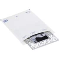 RAJA Luftpolstertasche Kraftpapier, PE (Polyethylen) Folie Weiß Ohne Fenster 360 (B) x 270 (H) mm Abziehstreifen 75 g/m² 100 Stück
