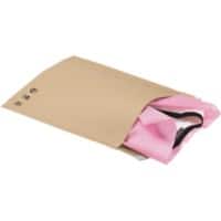 Raja Versandtasche Braun Ohne Fenster 350 x 440 mm Haftklebeverschluss 127 g/m² 250 Stück