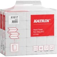 Katrin Classic Handtuch Z-Falz Weiß 2-lagig 61617 Packung von 25 x 160 Blatt