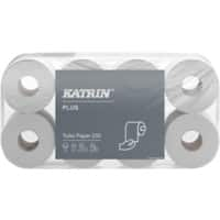 Toilettenpapier Katrin Plus 3-lagig Weiß 11711 72 Rollen à 250 Blatt