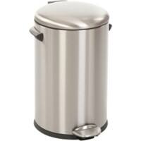 EKO Edelstahl Treteimer 12 L 28,3 (B) x 31,9 (T) x 41,2 (H) cm Silber