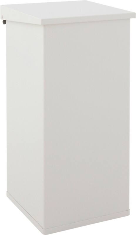 DutchDesign Treteimer Pulverbeschichtetes Aluminium 110 L 36 (B) x 36 (T) x 80 (H) cm Weiß