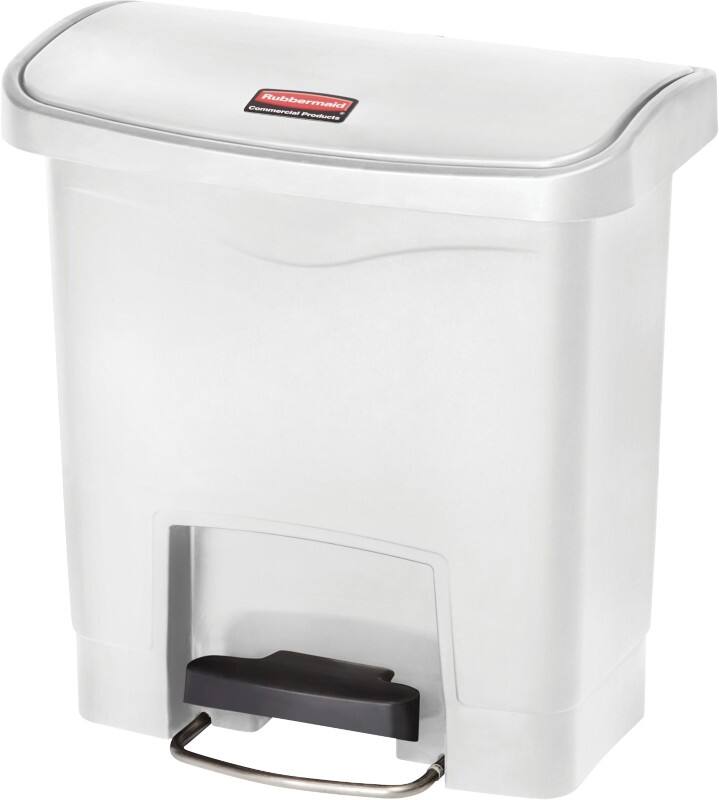 Rubbermaid Treteimer Polyethylen 15 L 23 (B) x 37,7 (T) x 39,9 (H) cm Weiß