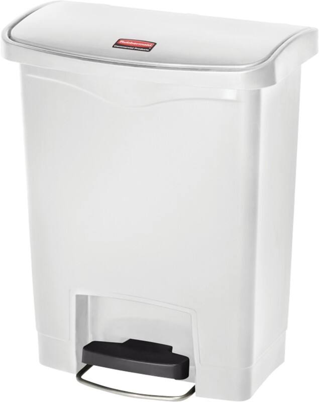 Rubbermaid Treteimer Polyethylen 30 L 27,1 (B) x 42,5 (T) x 53,6 (H) cm Weiß