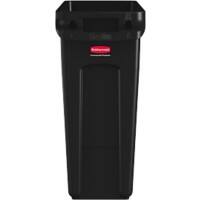 Rubbermaid Papierkorb Polyethylen 60 L 27,9 (B) x 55,8 (T) x 63,5 (H) cm Schwarz