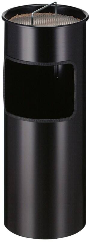 V-PART Papierkorb Stahl 30 L 61,3 cm (H) Schwarz