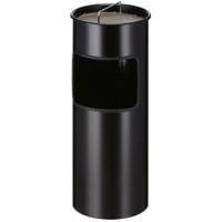 V-PART Papierkorb Stahl 30 L 61,3 cm (H) Schwarz