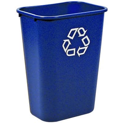 Rubbermaid Papierkorb Polyethylen 39 L 27,9 (B) x 38,7 (T) x 50,5 (H) cm Blau