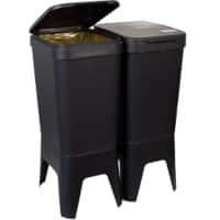 bonton Papierkorb Recyceltes Polypropylen 40 L 30 (B) x 41 (T) x 76 (H) cm Grau bonton