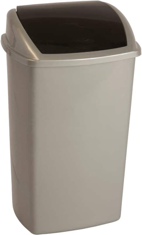 Papierkorb 50 L Grau, Schwarz PP (Polypropylen)