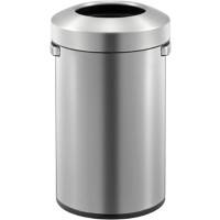 EKO Papierkorb Edelstahl 50 L 37 (B) x 34 (T) x 59,6 (H) cm Silber