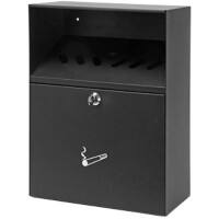 V-PART Aschenbecher 28 (B) x 14 (T) x 37 (H) cm Schwarz